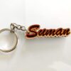 Personalized Wooden Name Keychain