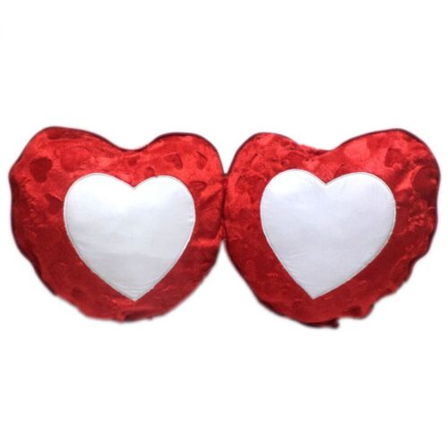 Sublimation Double Heart Cushion Red by meriTokri