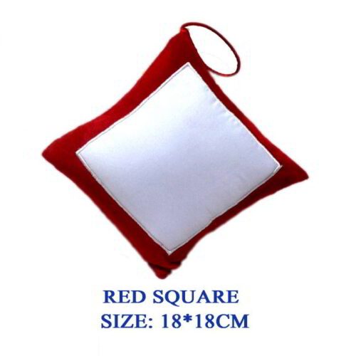 cushion square red by meriTokri