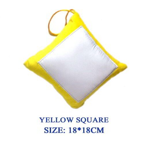 cushion square yellow by meriTokri