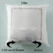 square shaped personalized led fur cushion