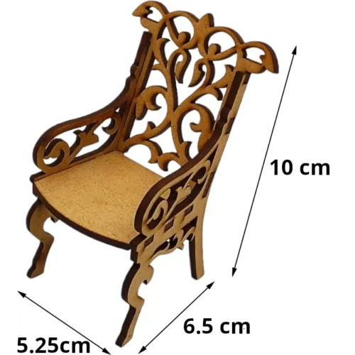 sizes of original miniature wooden table chair set for girls doll house